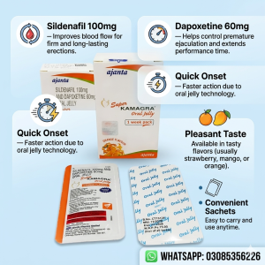 Sildenafil 100mg And Dapoxetine 60mg Oral Jelly